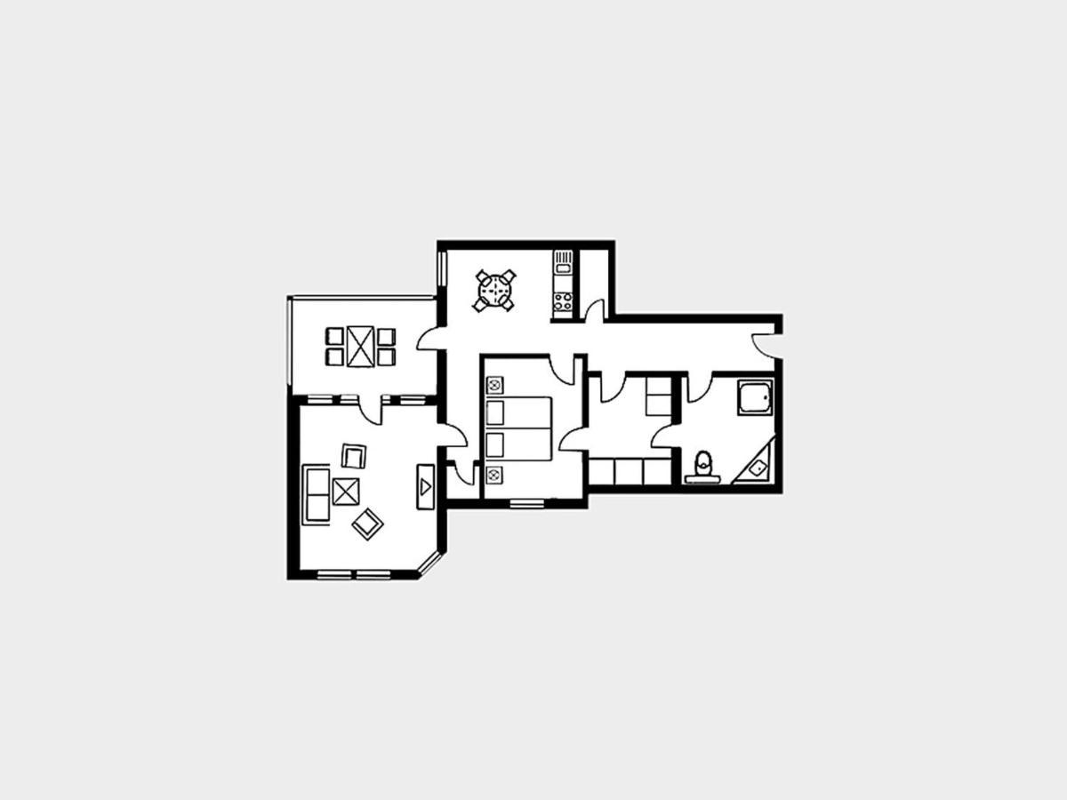 Strandvillen Binz - Ferienwohnung Mit Meerblick, 1 Schlafzimmer, Sauna Und Balkon Sv-712 Eksteriør bilde